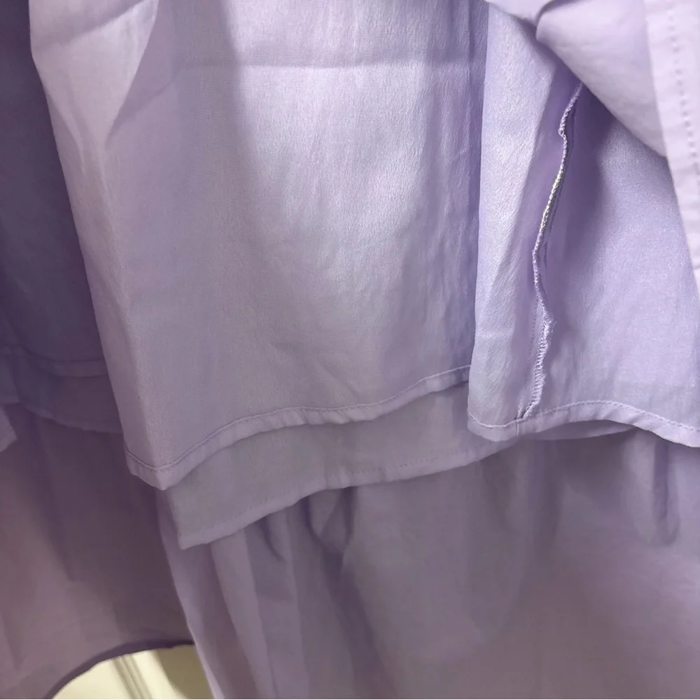 &merci Purple Lavender Puff Sleeve Dress - Picture 6 of 9